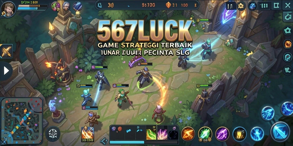Tampilan gameplay seru di 567LUCK yang menampilkan strategi pertempuran.