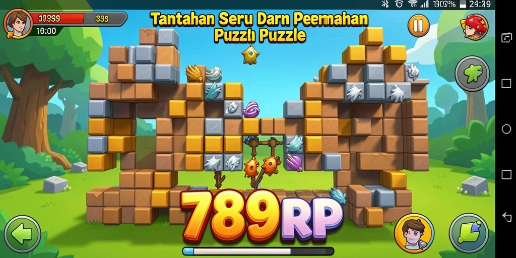 Gambaran gameplay seru dari 789RP dalam menyelesaikan teka-teki.