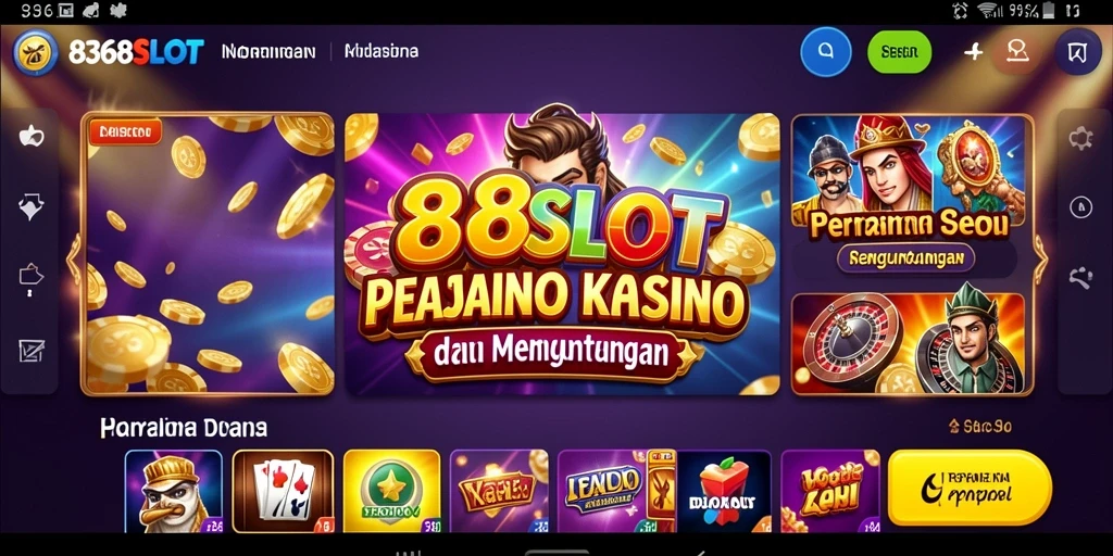 Tampilan permainan slot menawan di 8368SLOT.