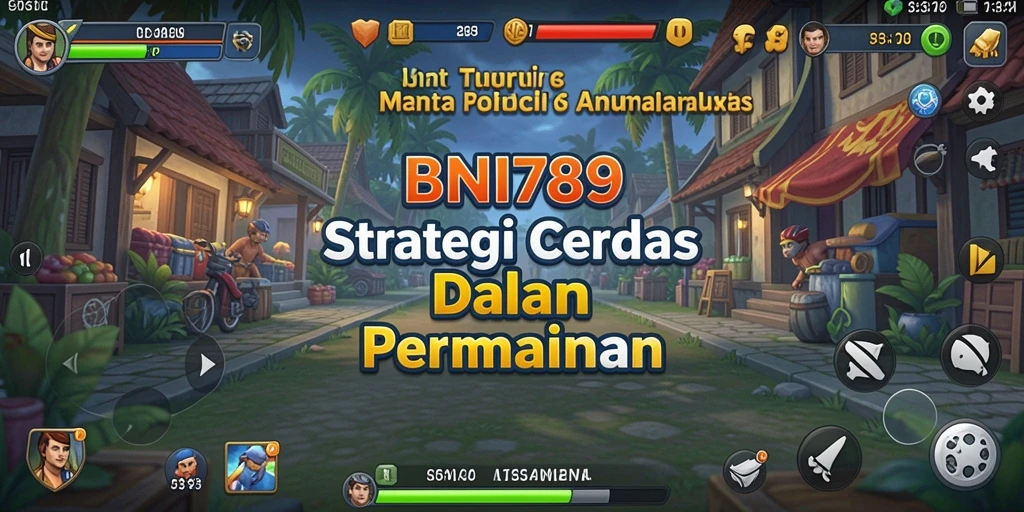 Tangkapan layar utama BNI789 menampilkan aksi strategi yang mendebarkan.
