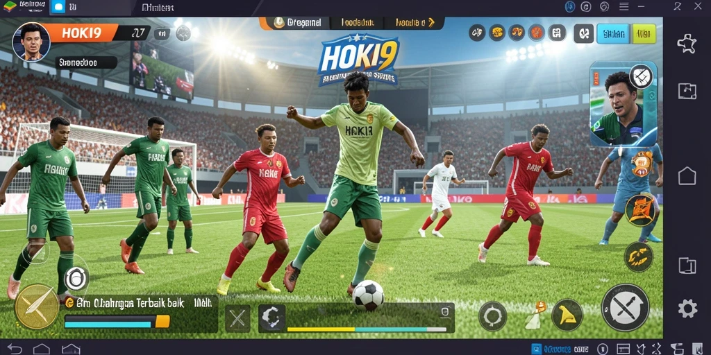 Screenshot gameplay HOKI9 menampilkan aksi seru dalam pertandingan olahraga.