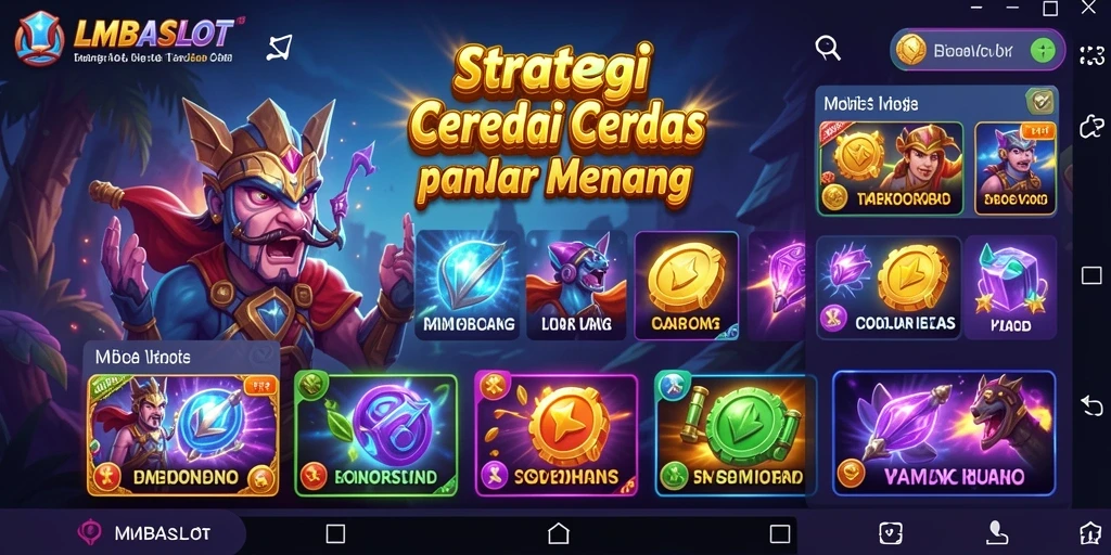 Tampilan gameplay menegangkan dalam LMBASLOT dengan strategi yang intens.