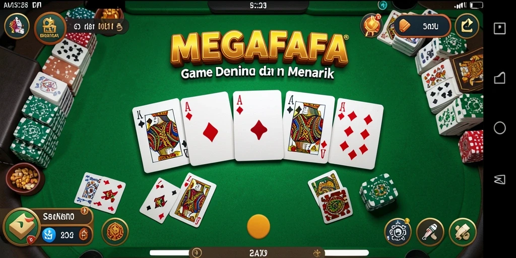 Tampilan gameplay seru dan interaktif di MEGAFAFA.