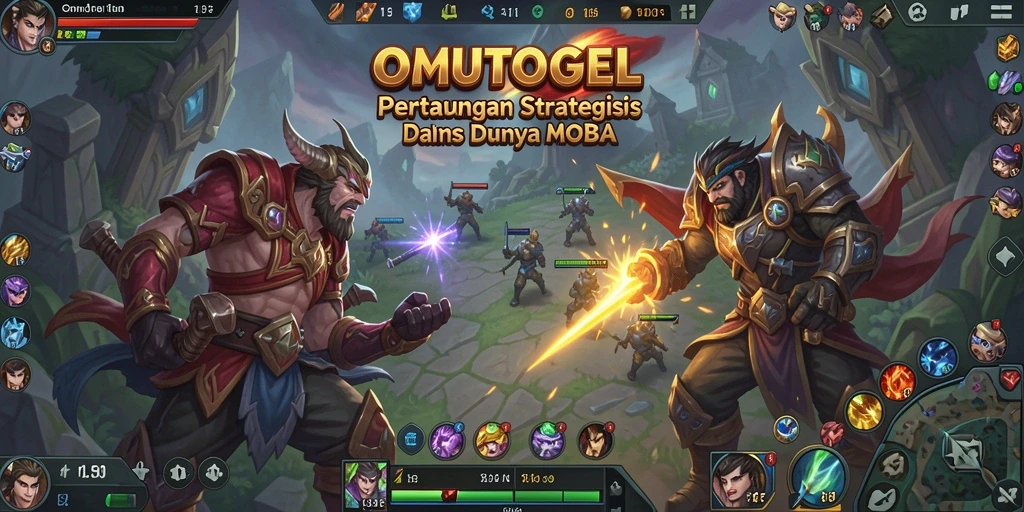 Tangkapan layar gameplay epik dari OMUTOGEL dalam pertempuran.