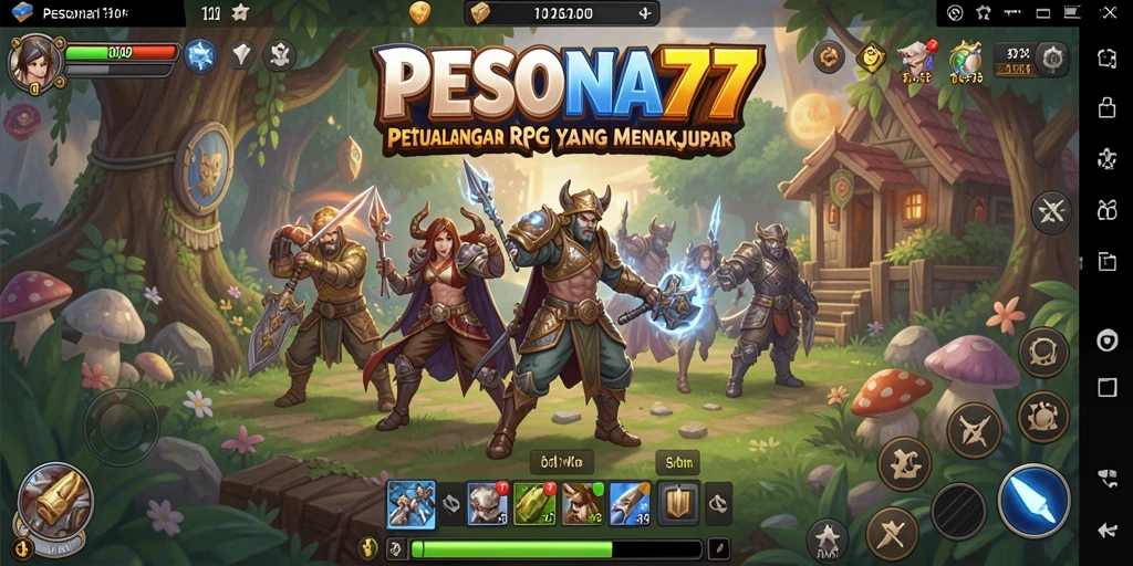 Tampilan gameplay PESONA77 yang menakjubkan dan imersif.